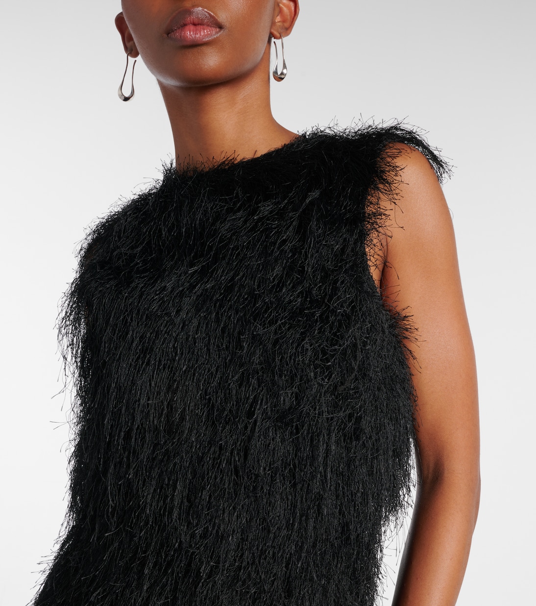 Fringe open-back maxi dress | Entire Studios