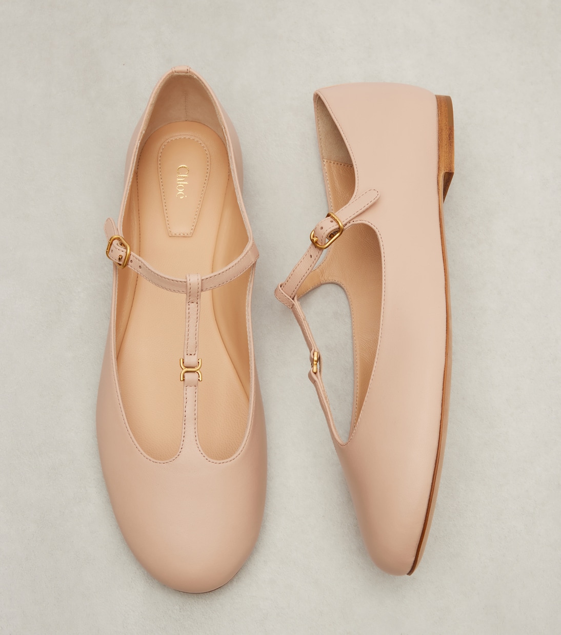 Marcie leather Mary Jane flats | Chloé