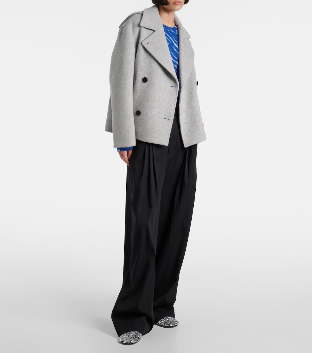 Double-breasted wool coat | Proenza Schouler