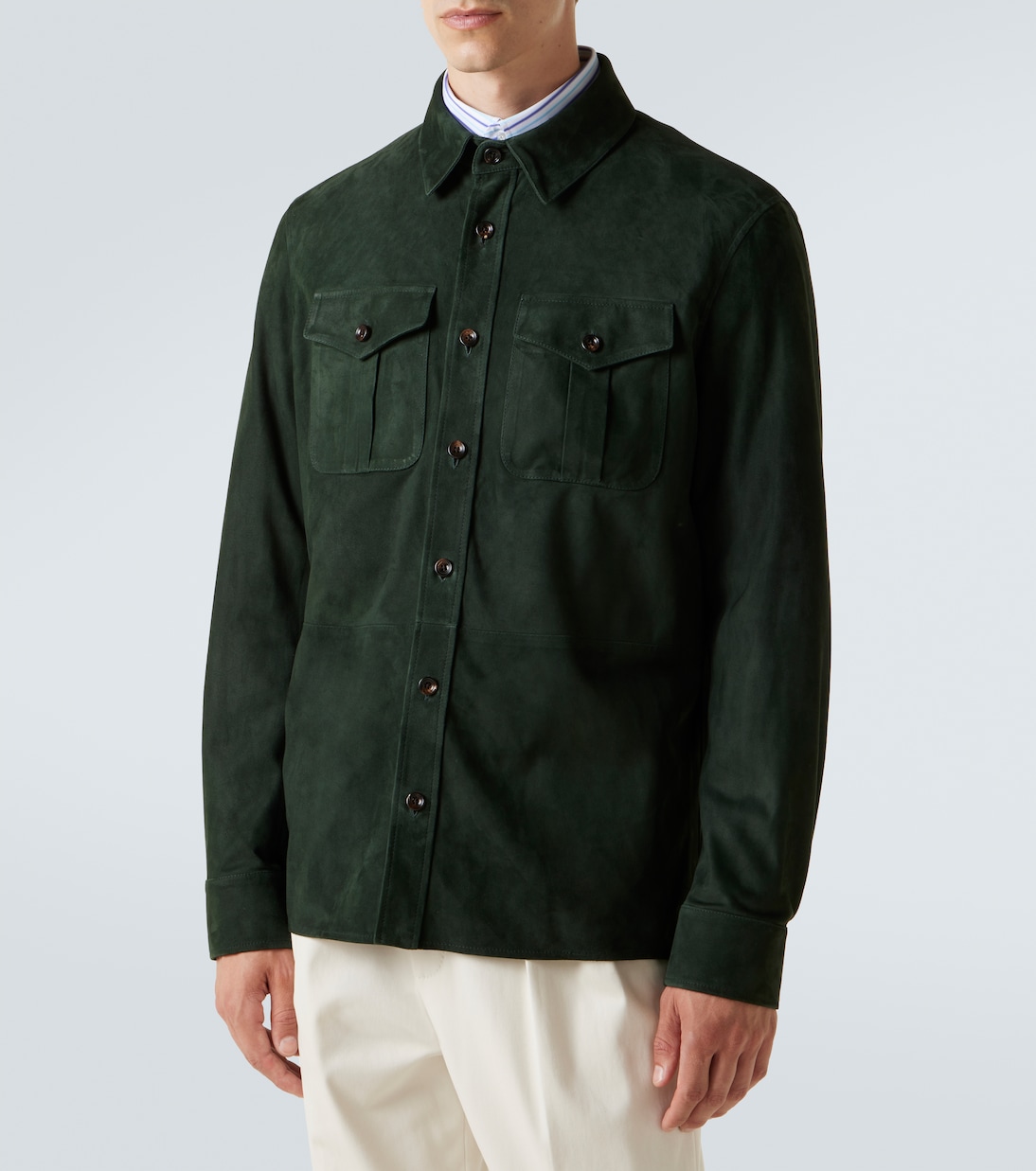 Sobrecamisa Barron de ante | Ralph Lauren Purple Label
