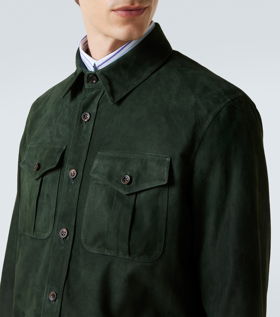 Sobrecamisa Barron de ante | Ralph Lauren Purple Label