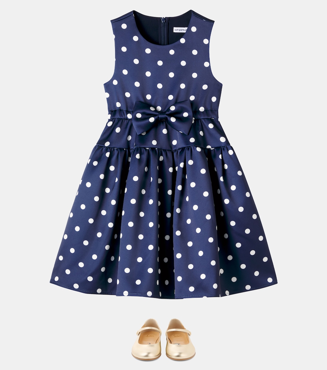 Robe en taffetas à pois | Self-Portrait Kids
