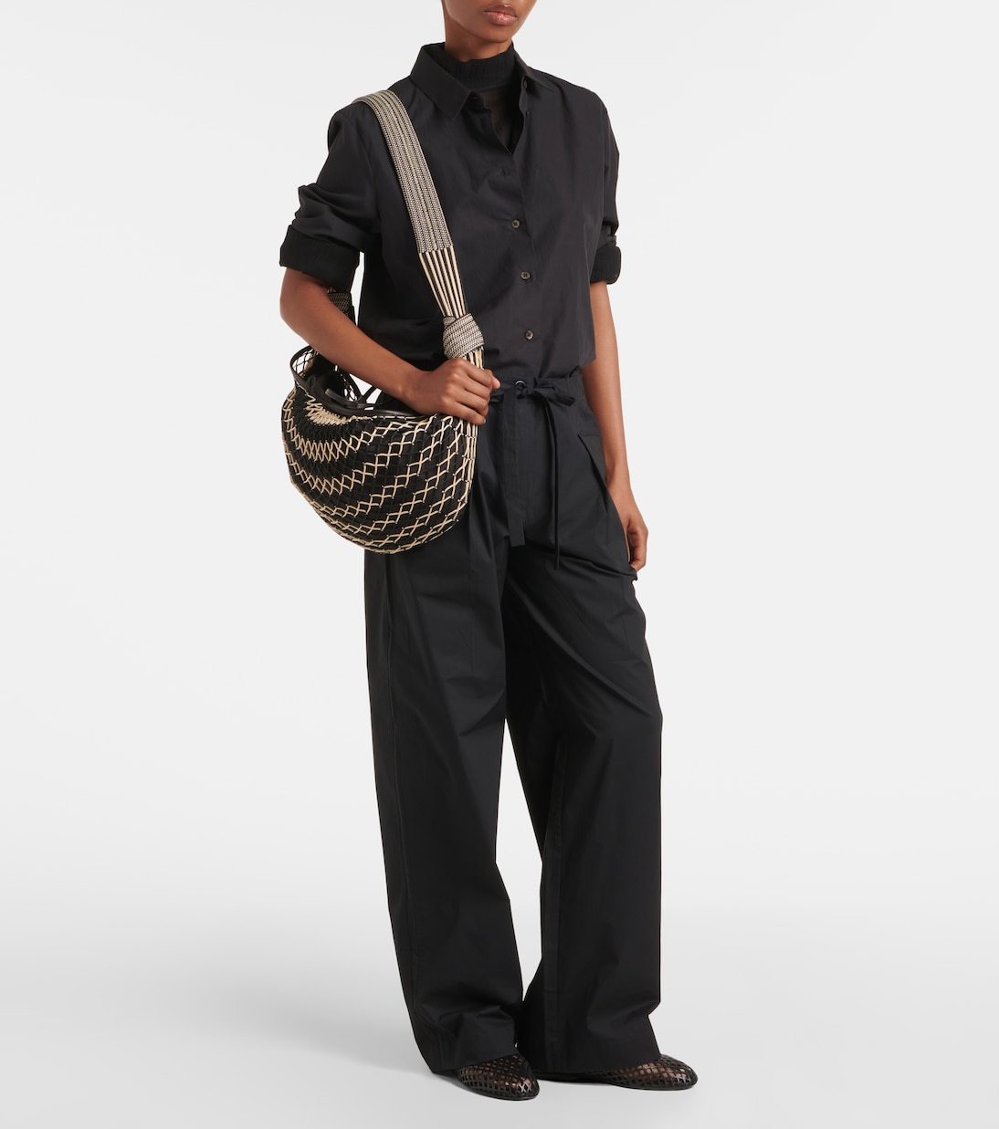 x Filt Croissant mesh shoulder bag | Lemaire