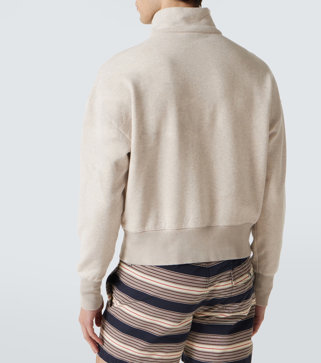 Cotton half-zip sweatshirt | Prada