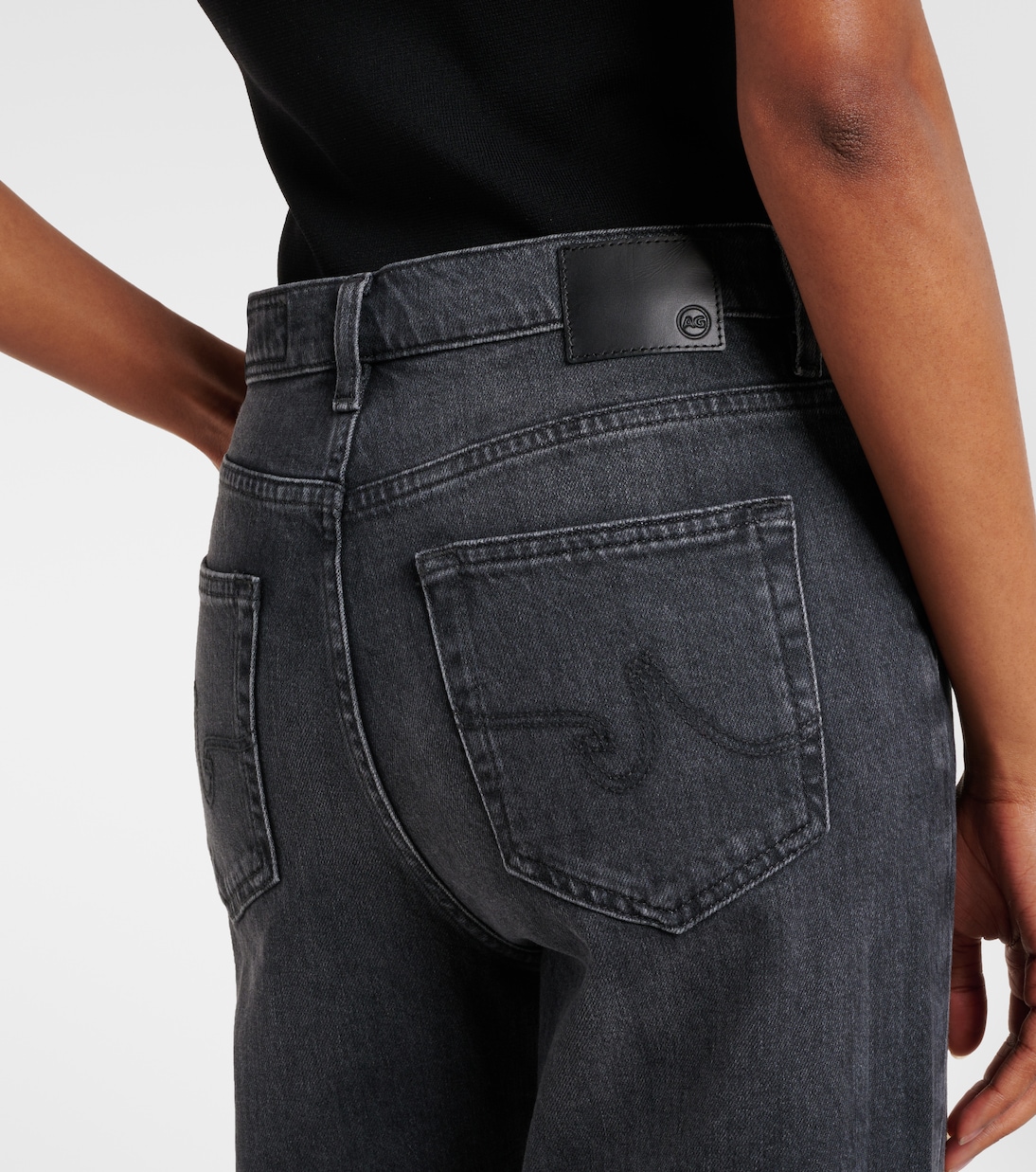 Jeans anchos New Baggy de tiro medio | AG Jeans