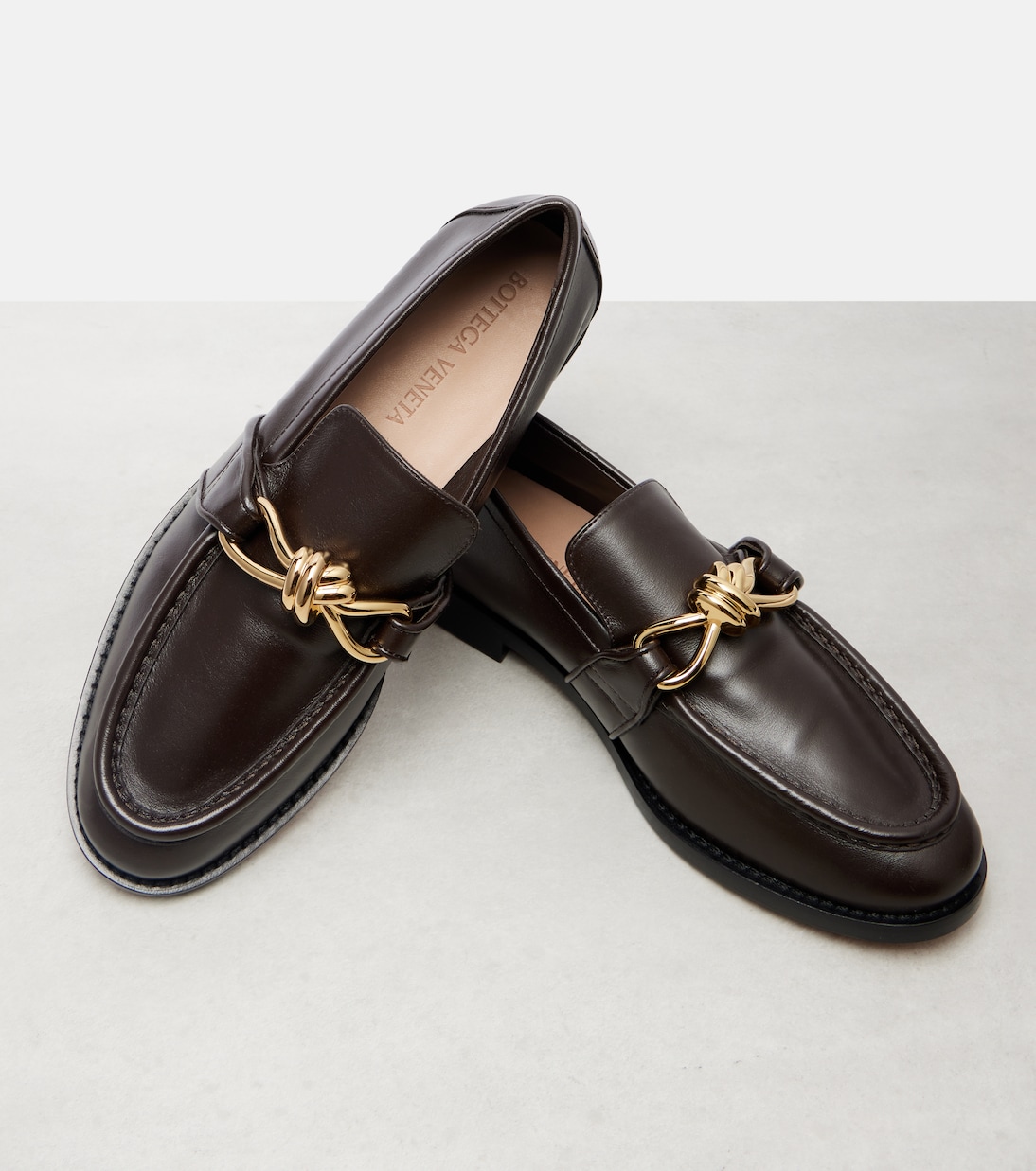 Mocassins Astaire Knot en cuir | Bottega Veneta