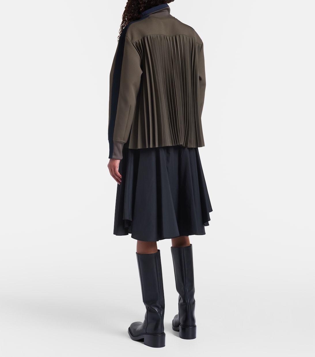 Jacke aus Matelassé und Twill | Sacai