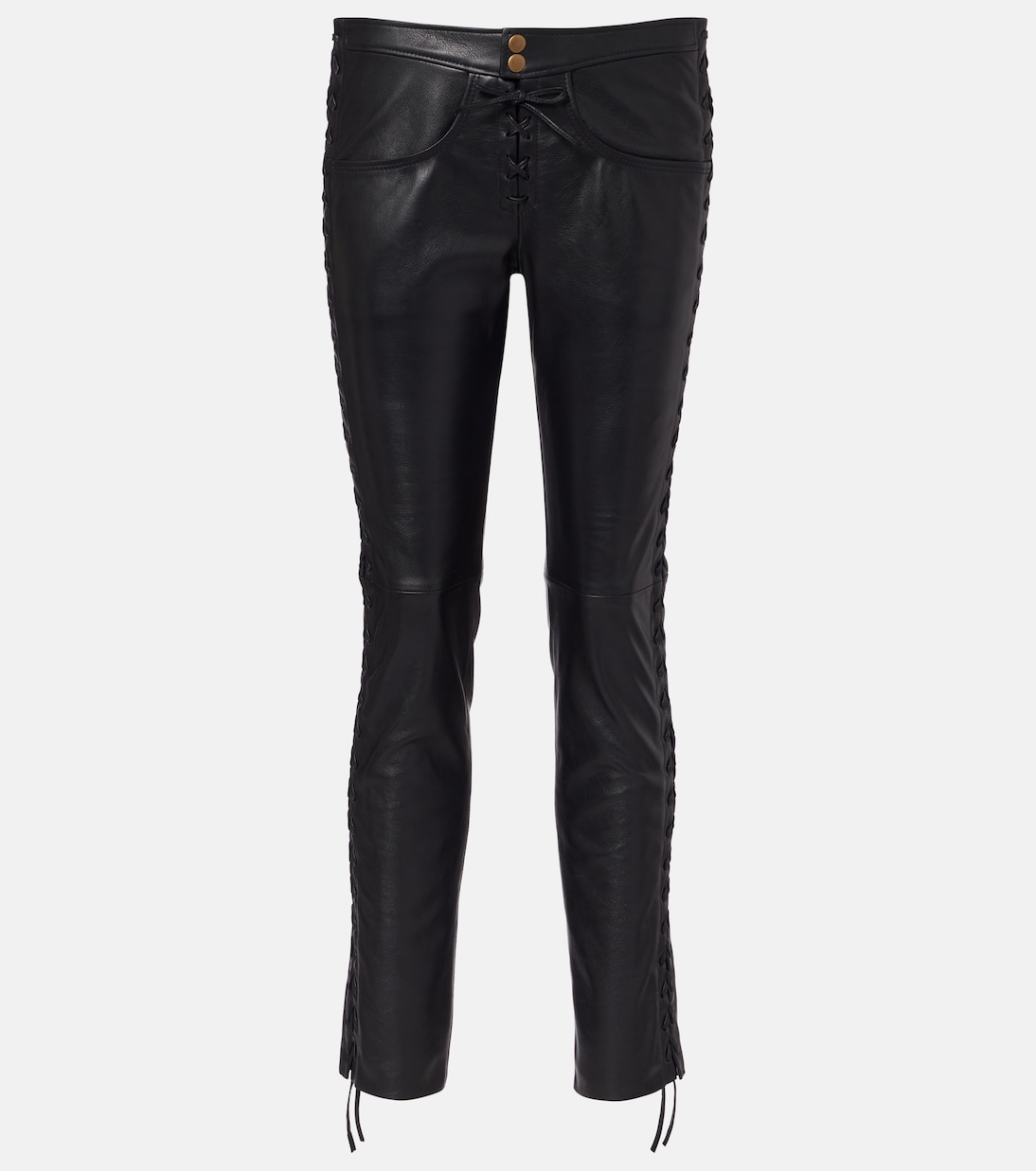 Cyerra low-rise leather pants | Isabel Marant