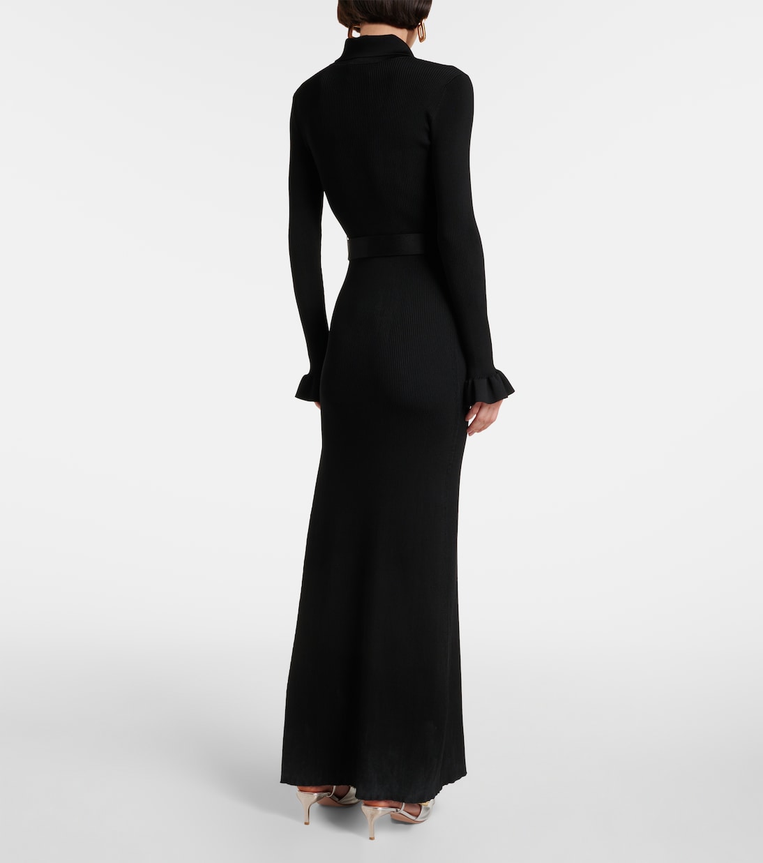 Maxikleid aus Rippstrick | Self-Portrait