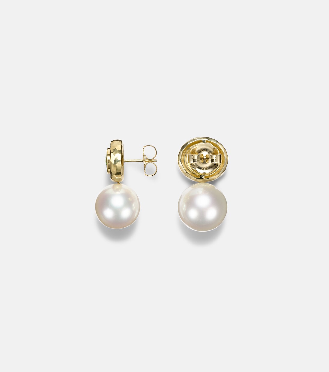 18kt gold earrings with pearls and tourmalines | Octavia Elizabeth