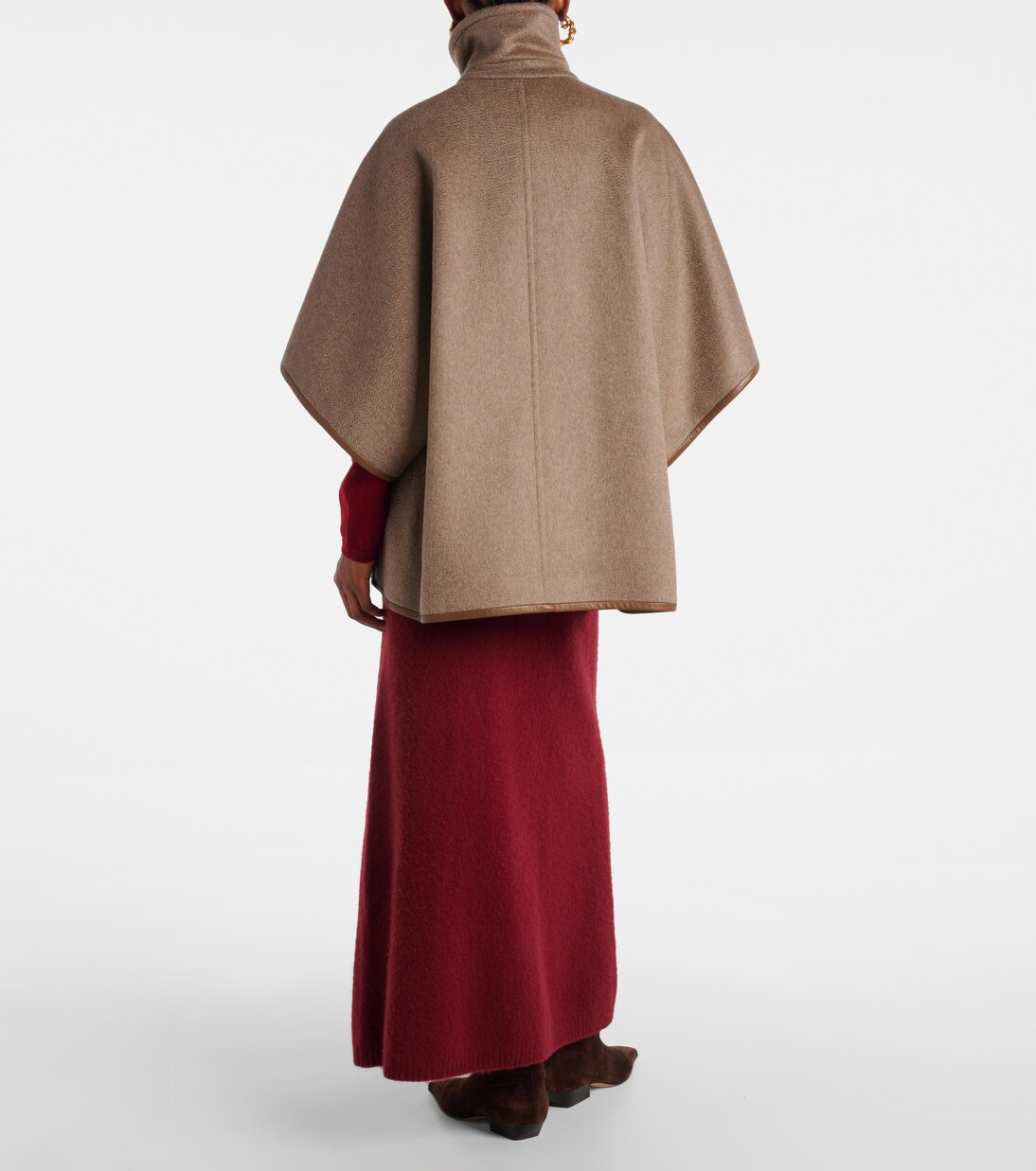 Cape Corsaro en cachemire et cuir | Max Mara