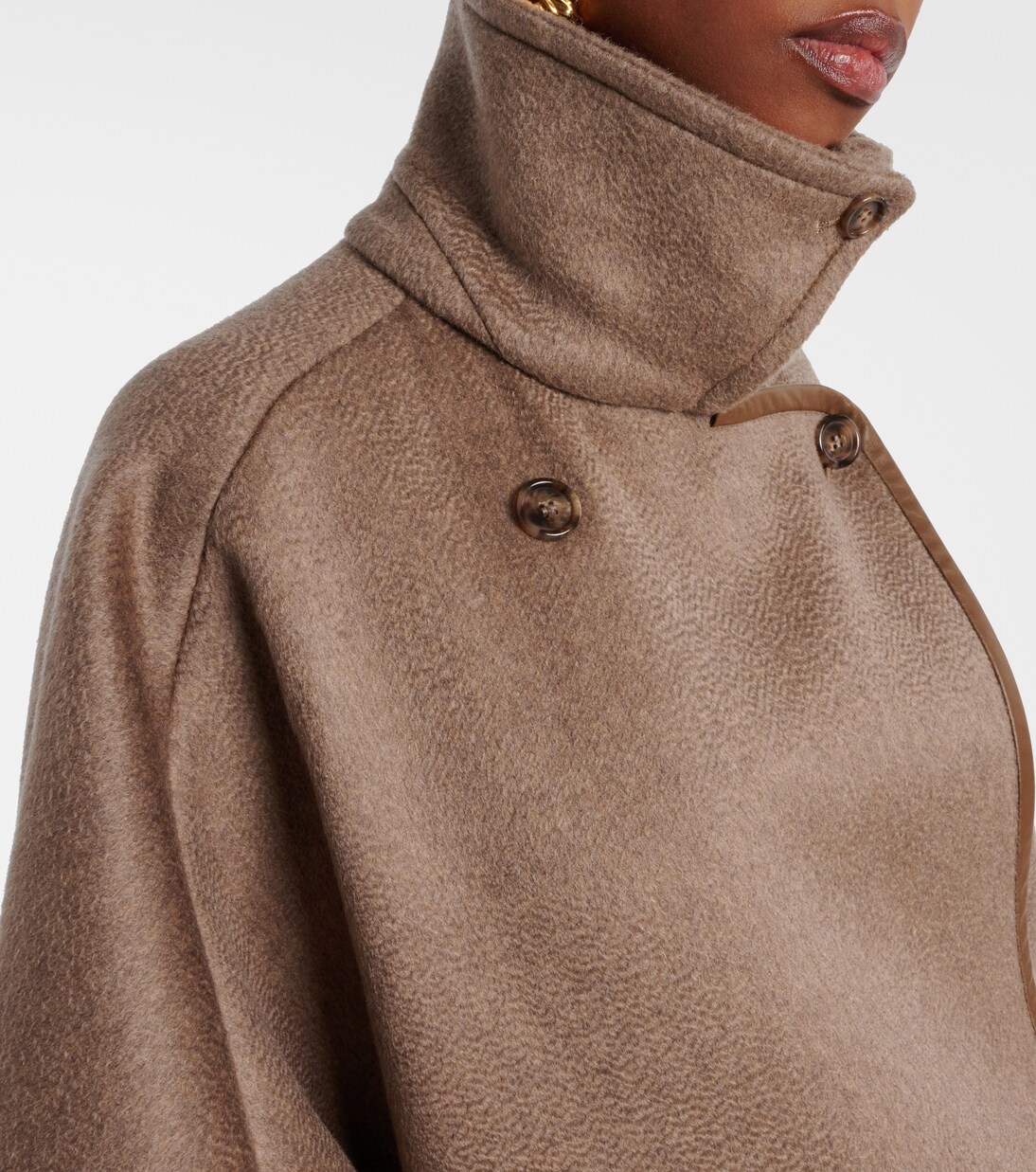 Cape Corsaro en cachemire et cuir | Max Mara