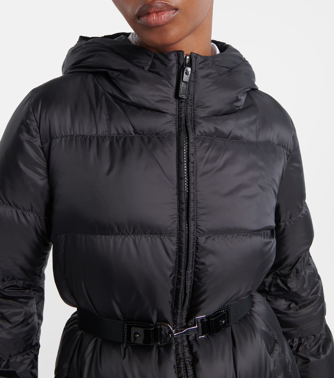 Belted quilted down coat | Max Mara