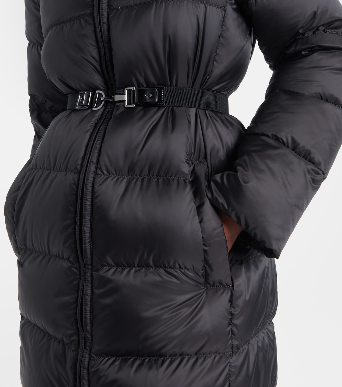 Belted quilted down coat | Max Mara