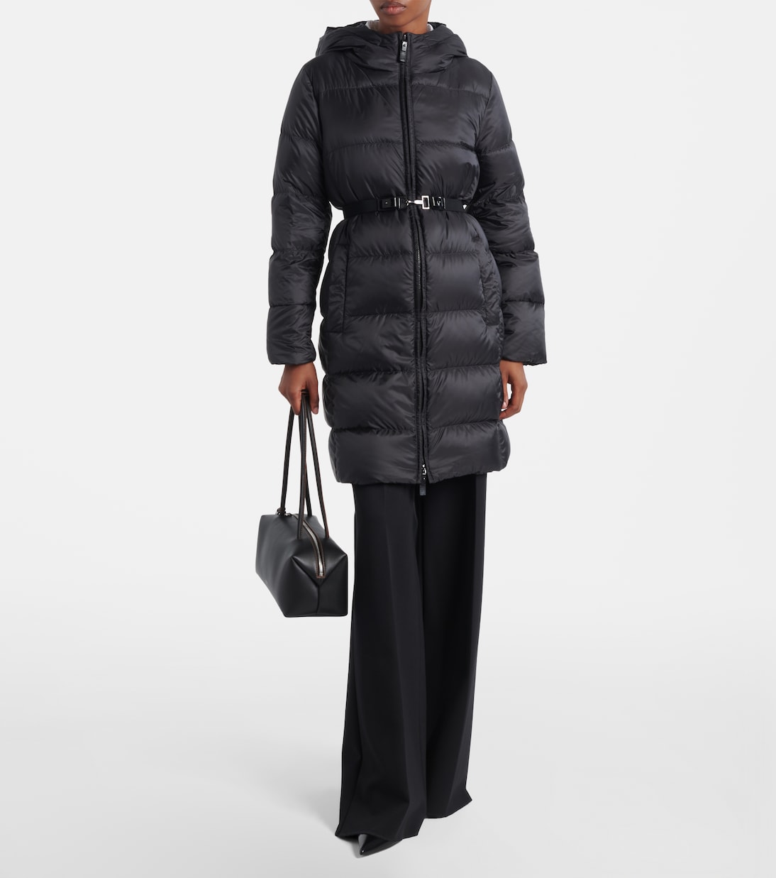 Belted quilted down coat | Max Mara