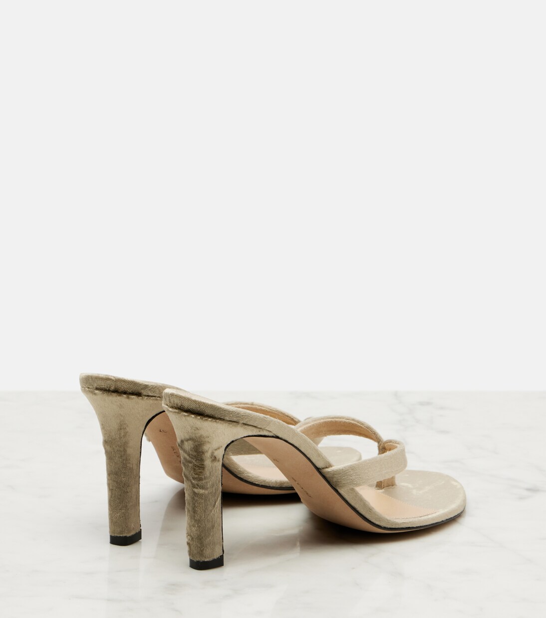Sacha velvet thong sandals  | The Row