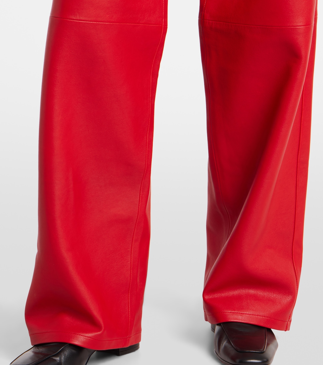High-rise leather wide-leg pants | Róhe