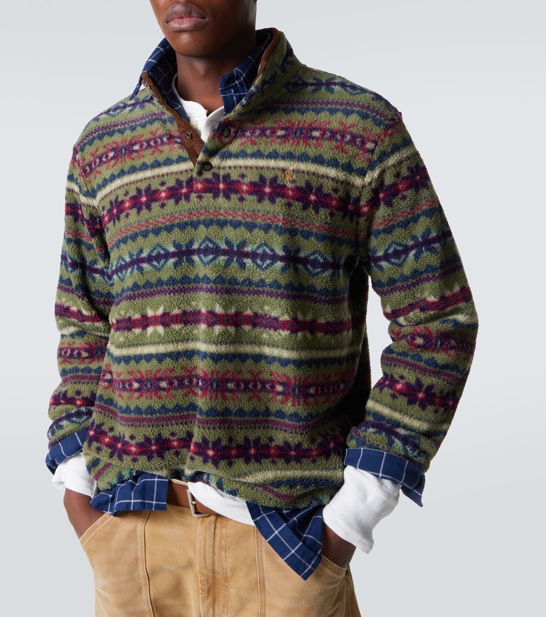 Printed teddy jacket | Polo Ralph Lauren