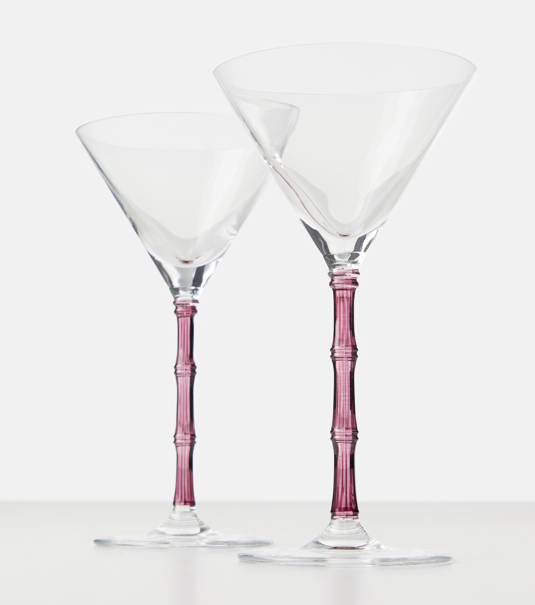 Bamboo set of 2 martini glasses | La DoubleJ