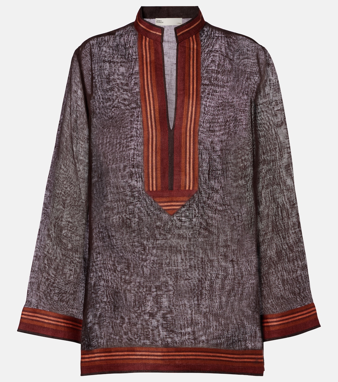 Sheer linen kaftan | Tory Burch