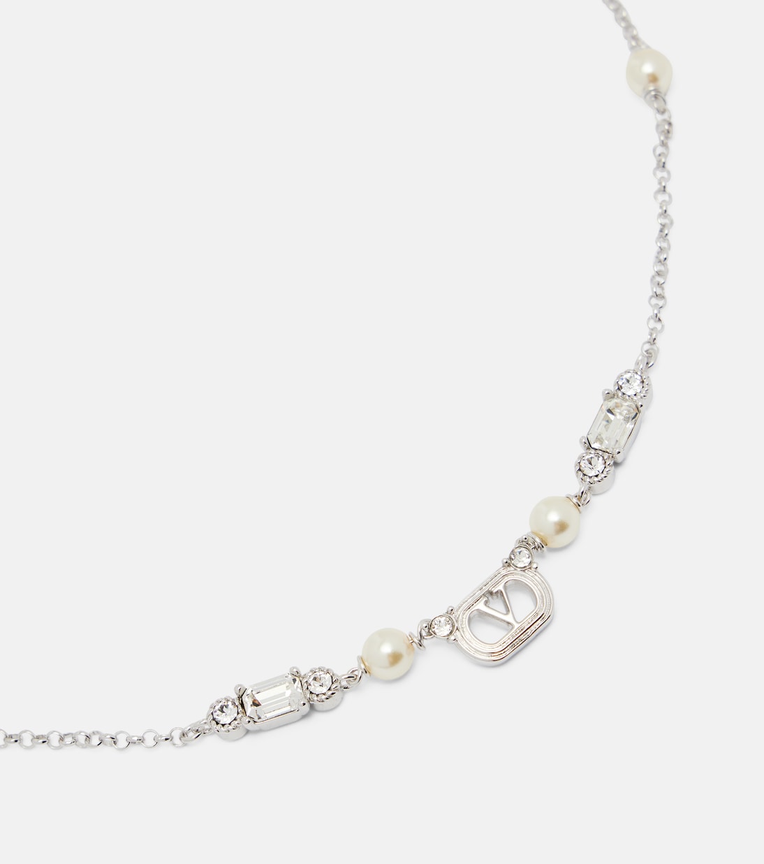 Halskette Ovalette mit Swarovski®-Kristallen | Valentino