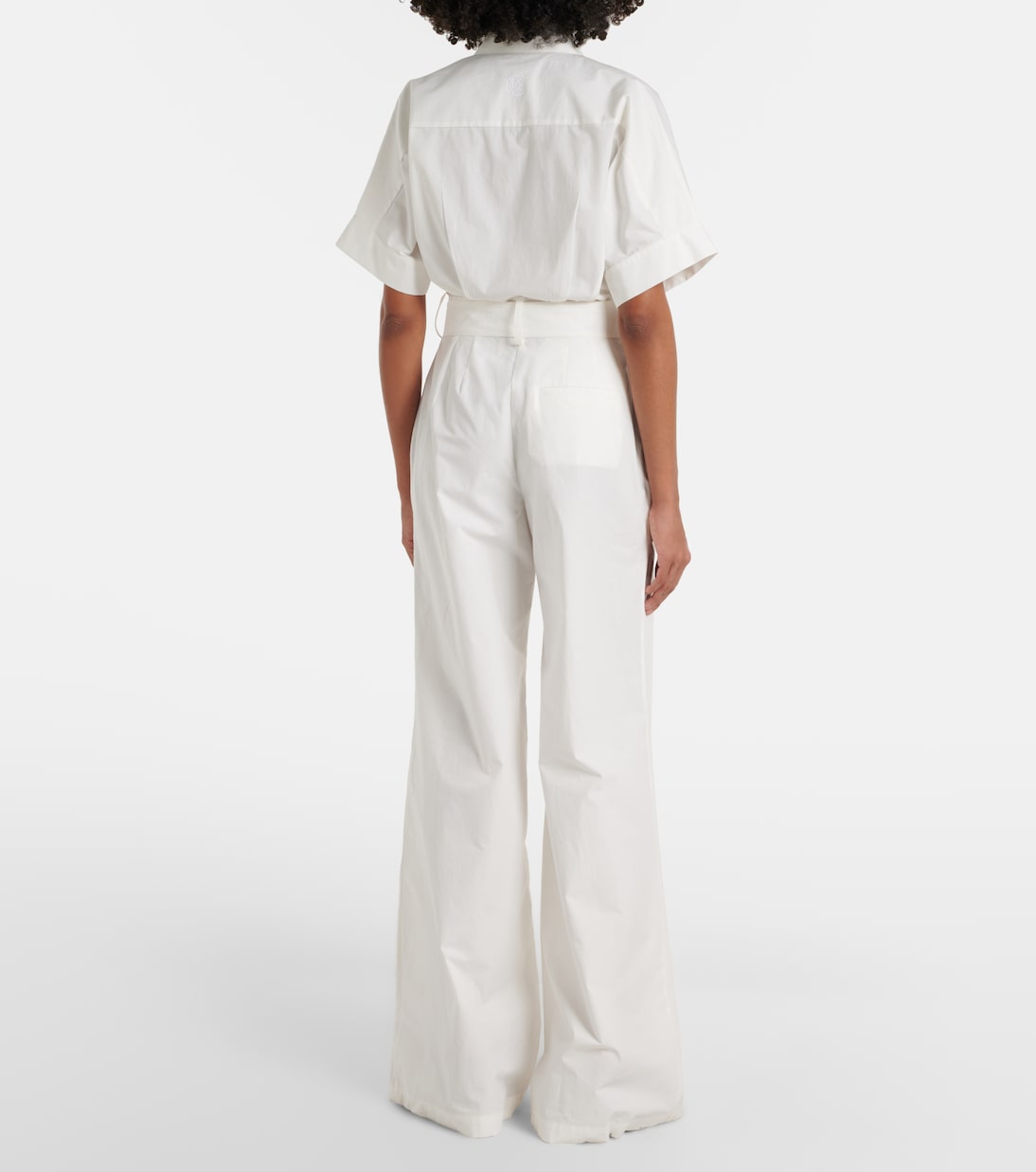 Belted cotton jumpsuit | Elie Saab