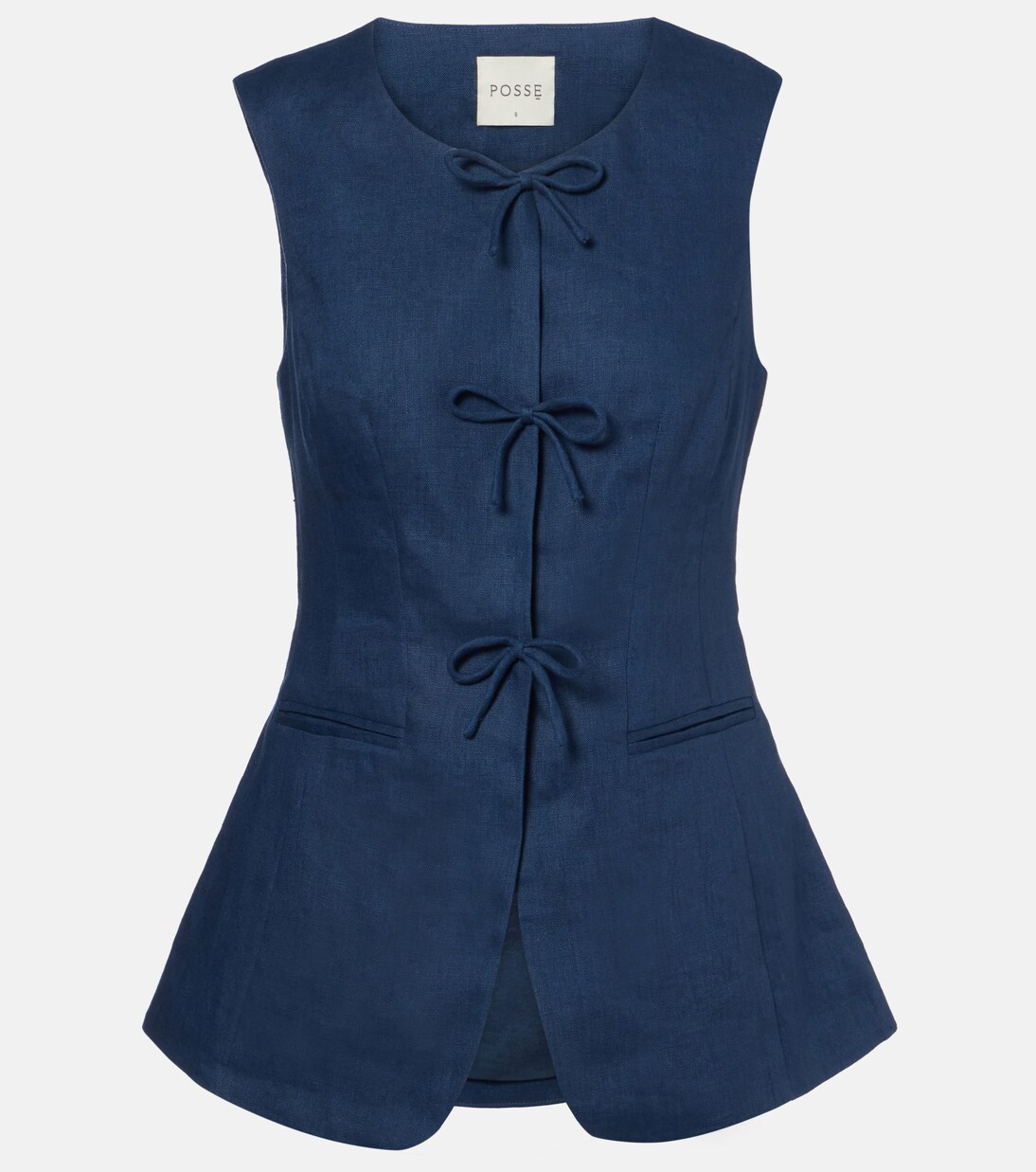 Sabine linen vest | Posse