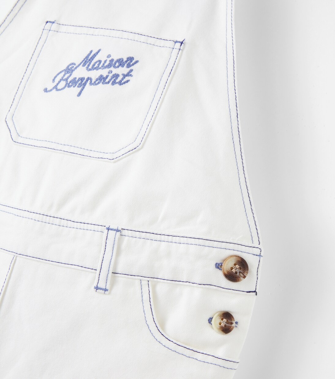 Laga logo cotton overalls | Bonpoint