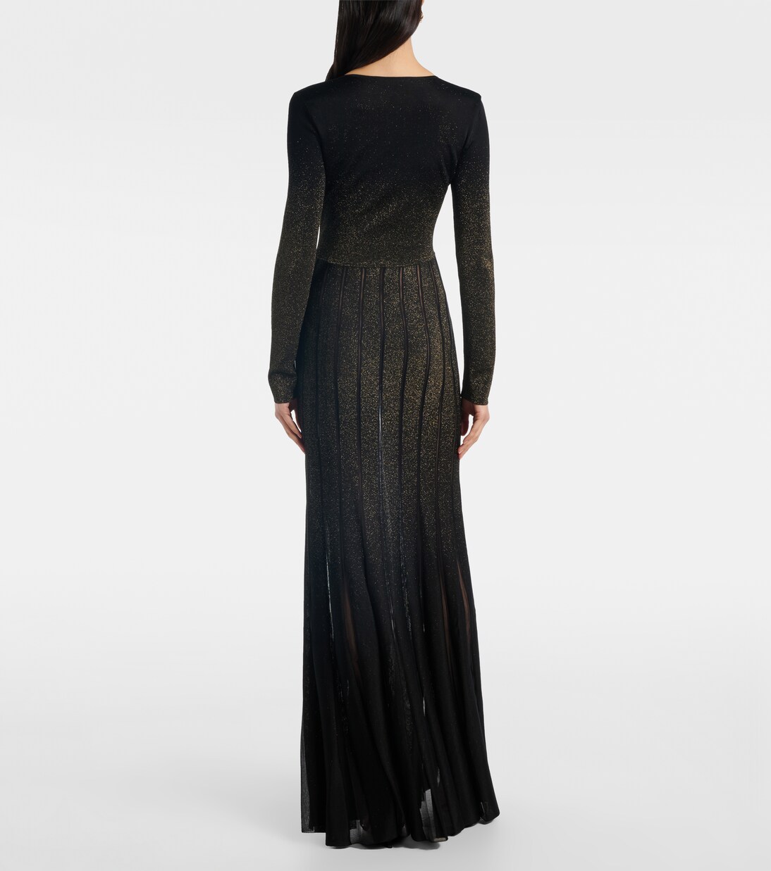 Glitter pleated gown | Roberto Cavalli