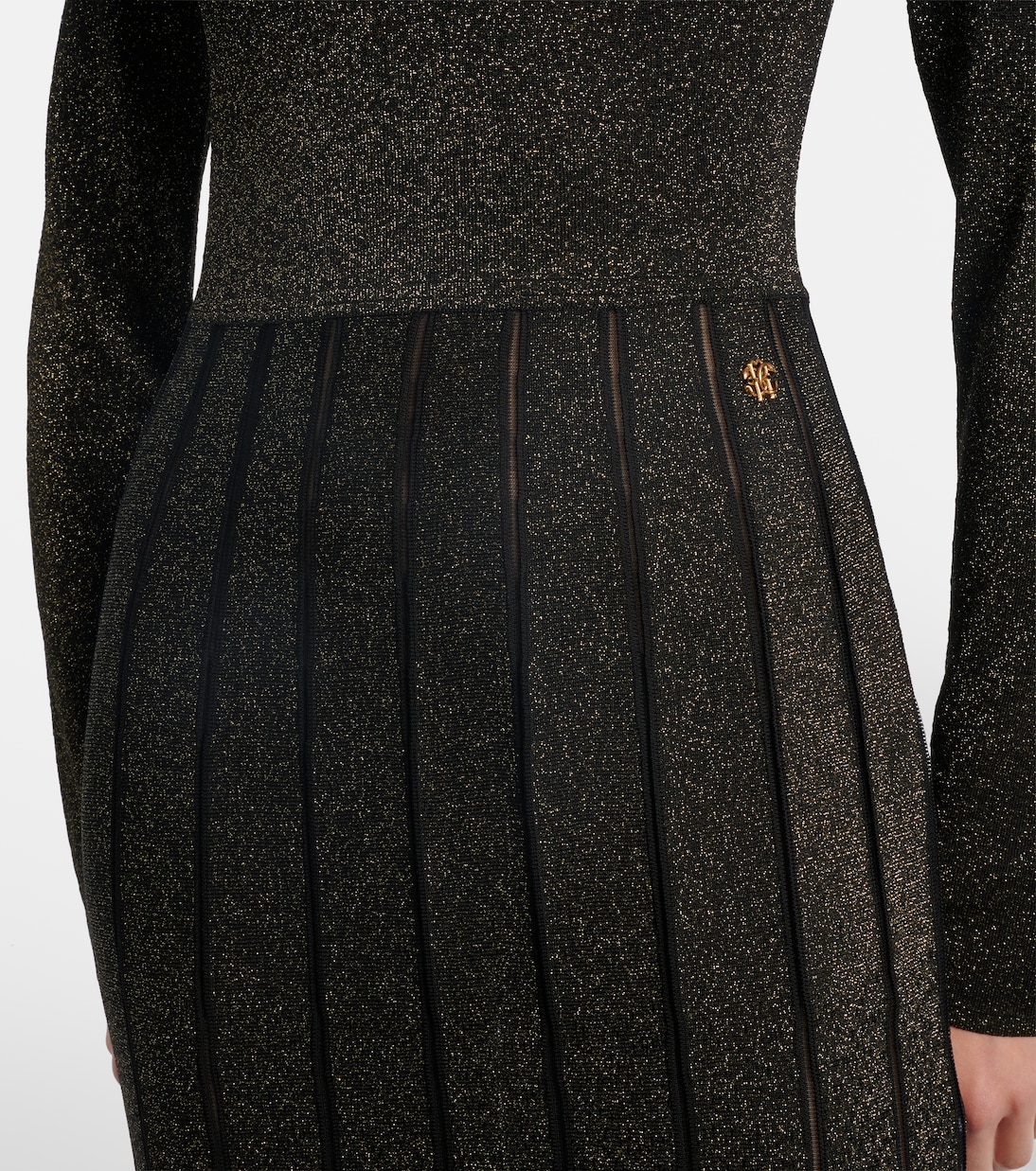 Glitter pleated gown | Roberto Cavalli