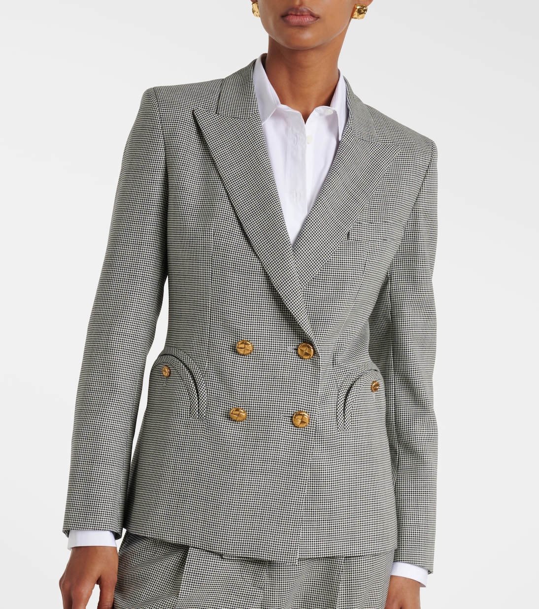 Charmer houndstooth virgin wool blazer | Blazé Milano