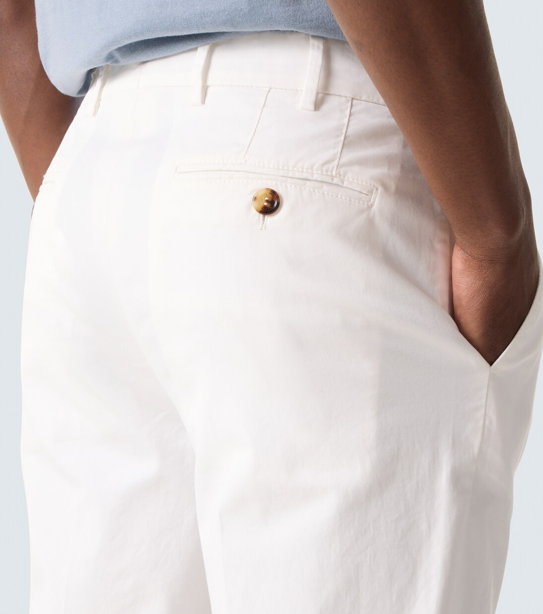 Pantalones slim en mezcla de algodón | Brunello Cucinelli