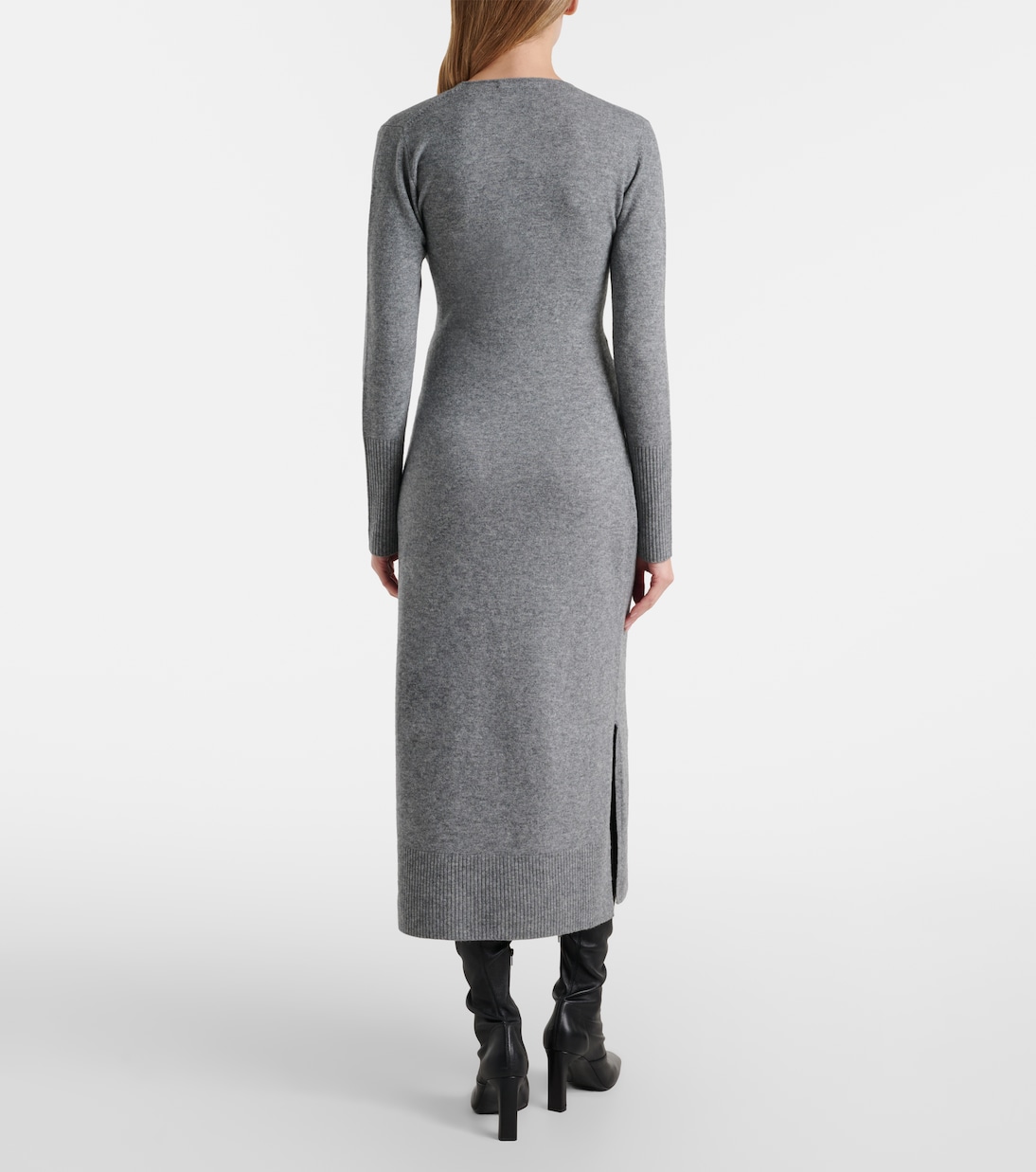 Salomez wool and cashmere wrap midi dress | Veronica Beard