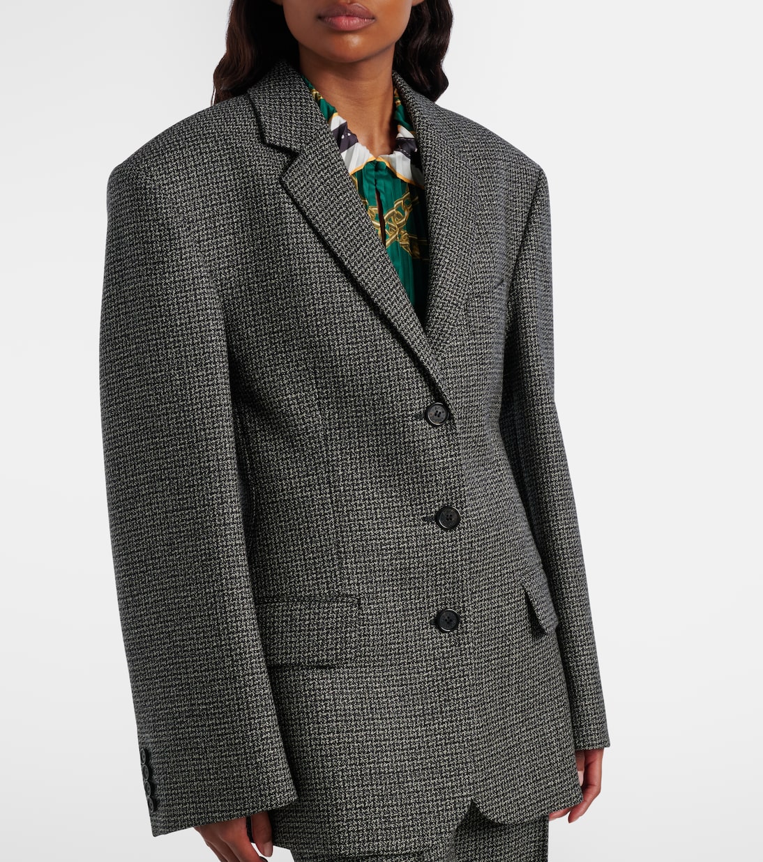 Houndstooth wool suit jacket | Acne Studios