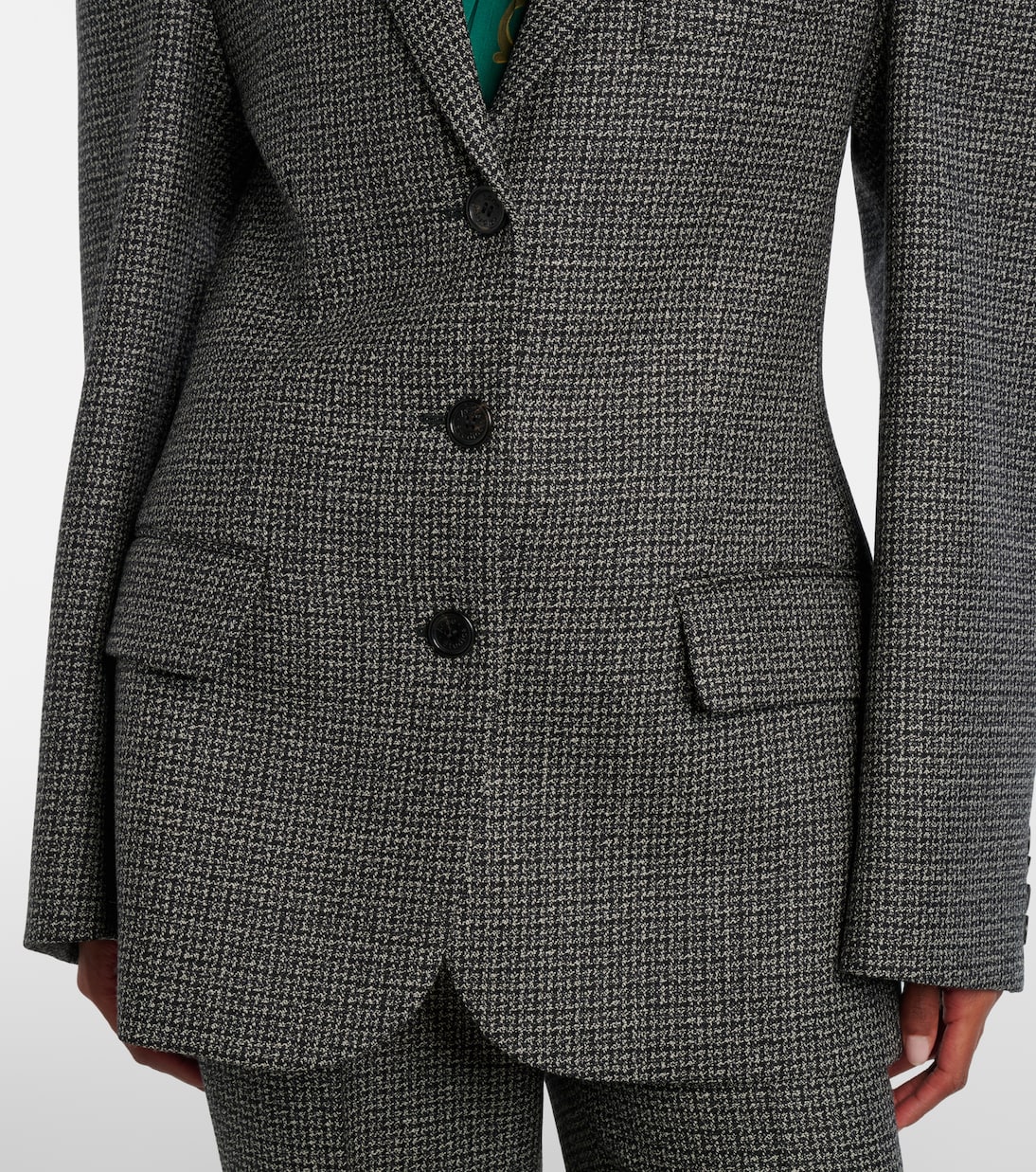 Houndstooth wool suit jacket | Acne Studios