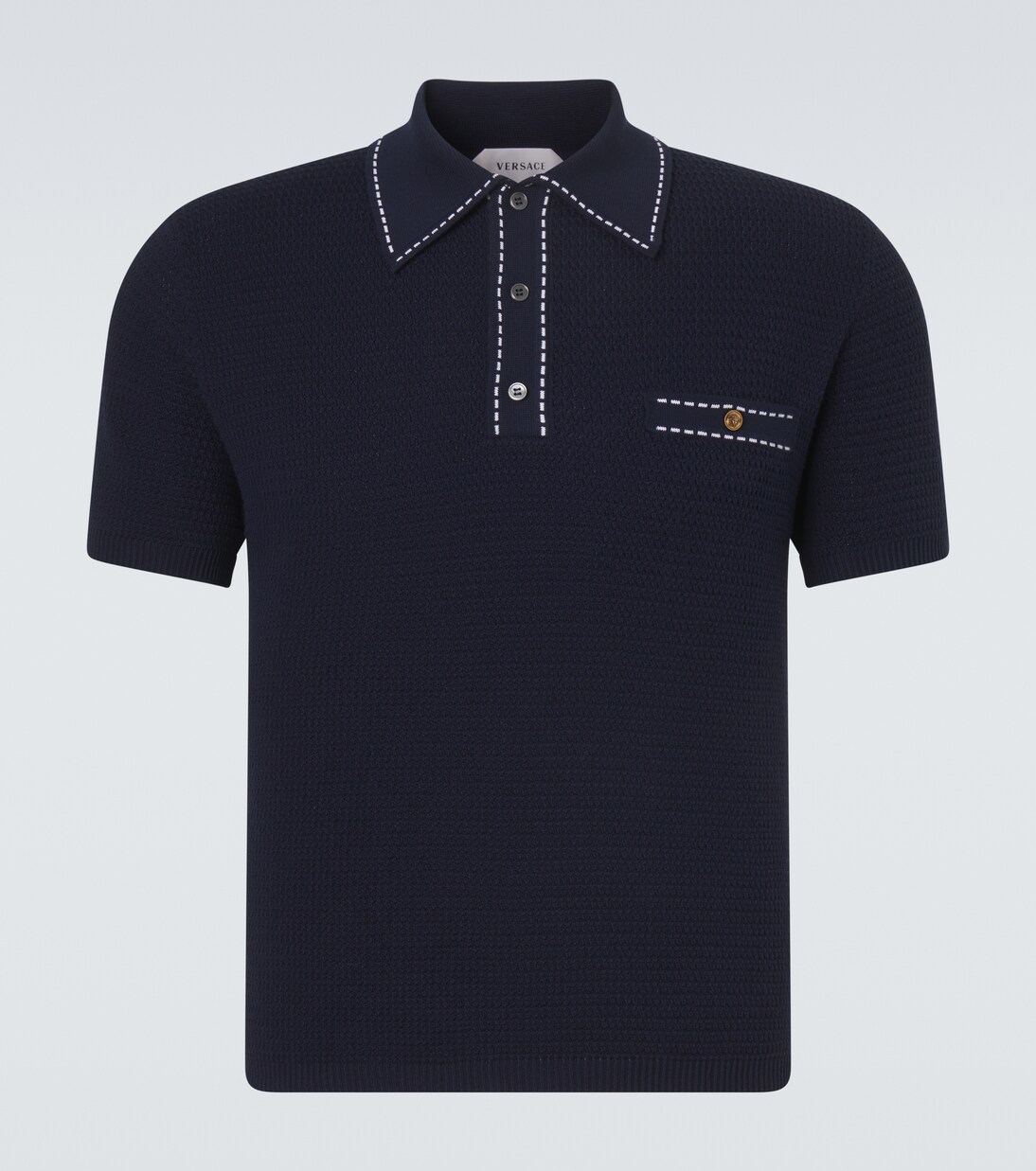 Cotton polo sweater | Versace