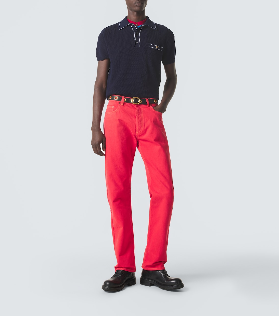 Cotton polo sweater | Versace