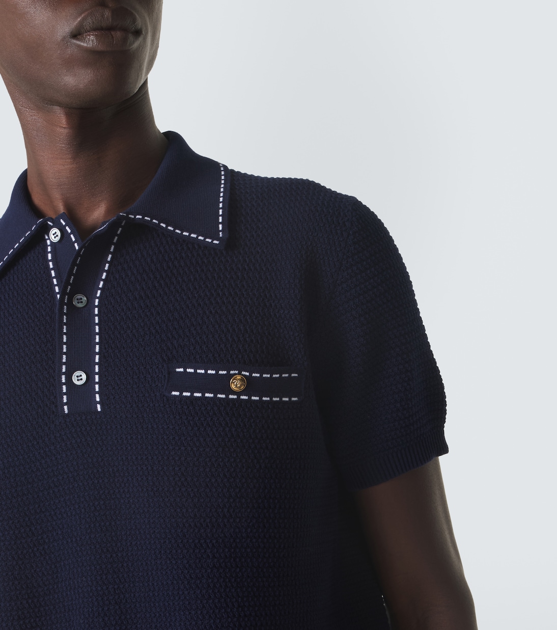 Cotton polo sweater | Versace