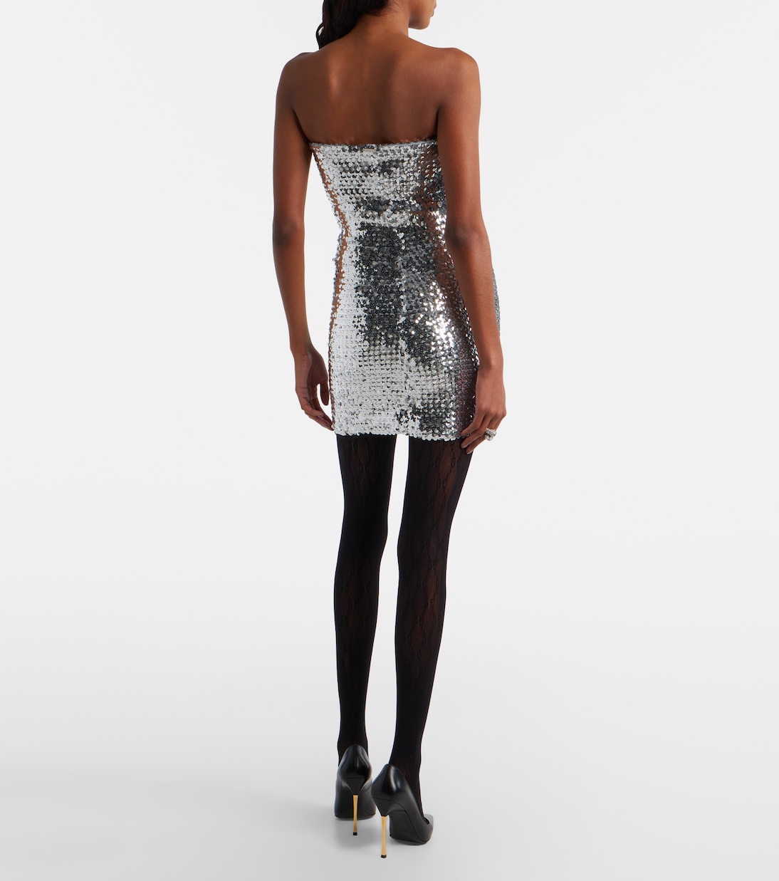 Sequined strapless minidress | Gucci