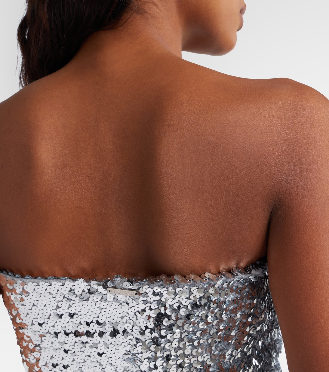 Sequined strapless minidress | Gucci