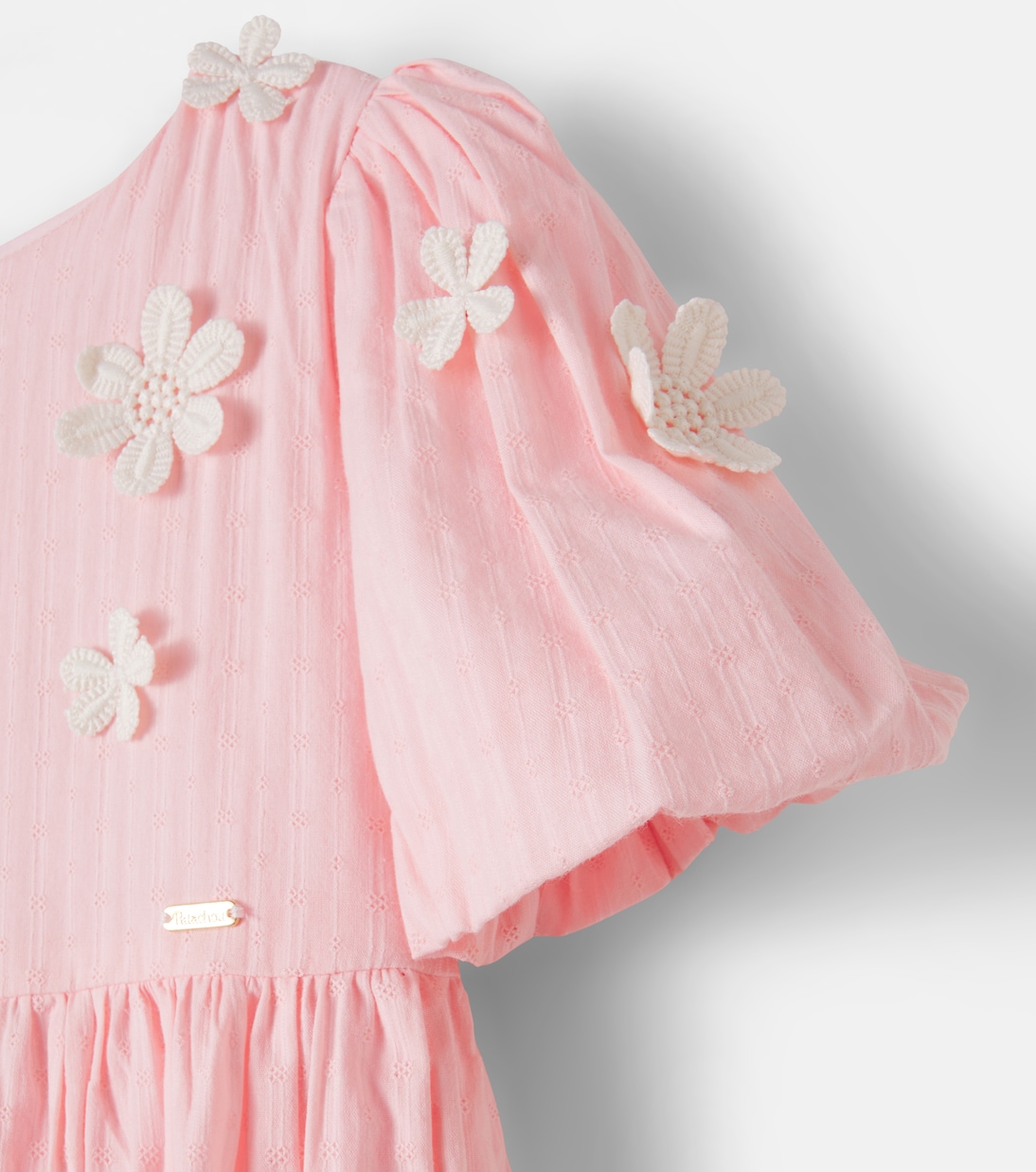 Floral-appliqué cotton dress | Patachou