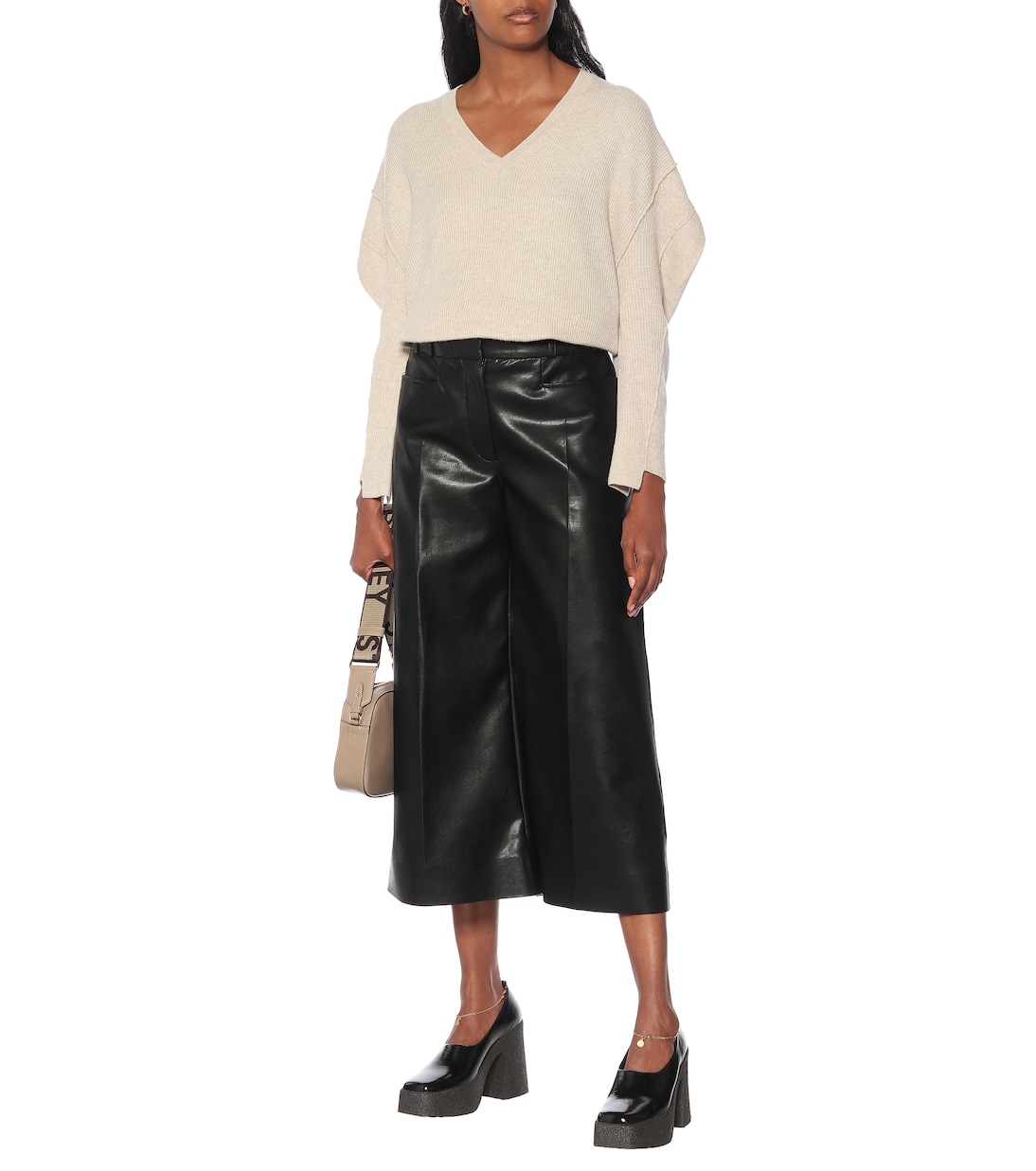 Charlotte faux leather culottes | Stella McCartney