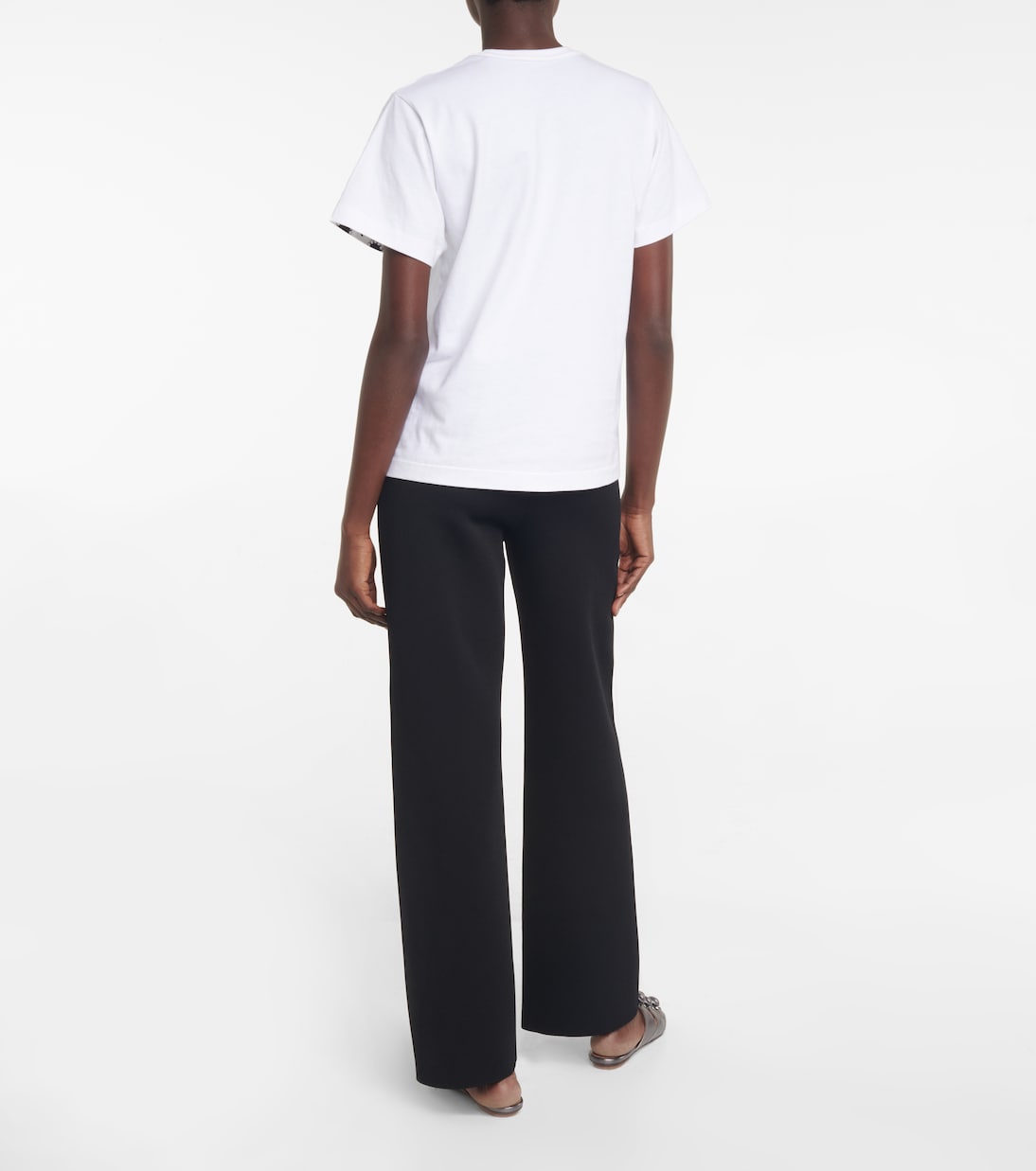 Camiseta de punto fino con logo | Alaïa