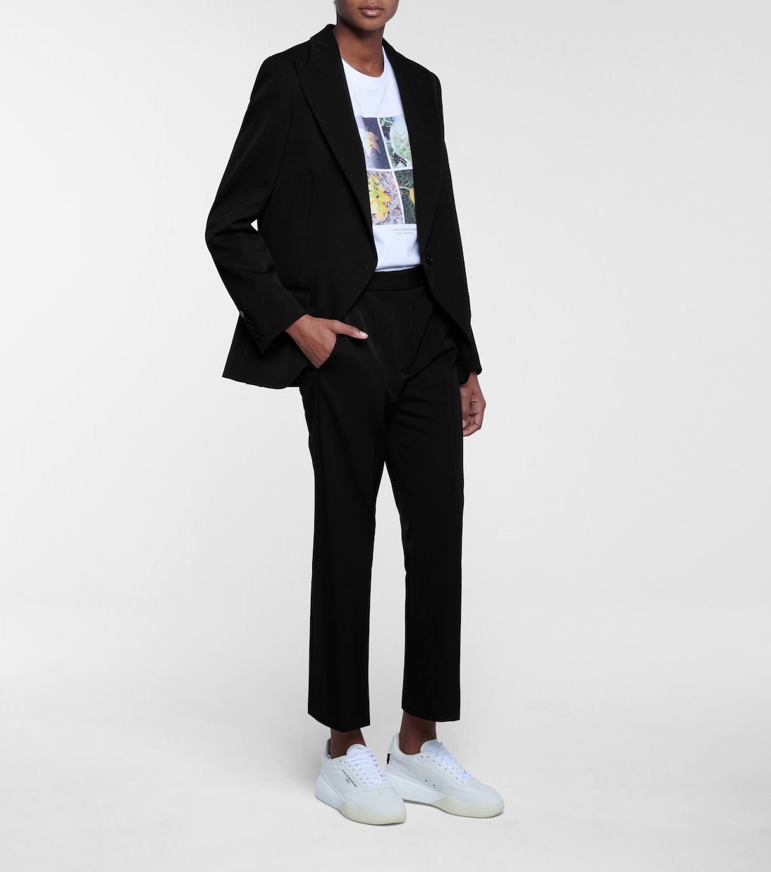 High-Rise-Hose Carlie aus Wolle | Stella McCartney