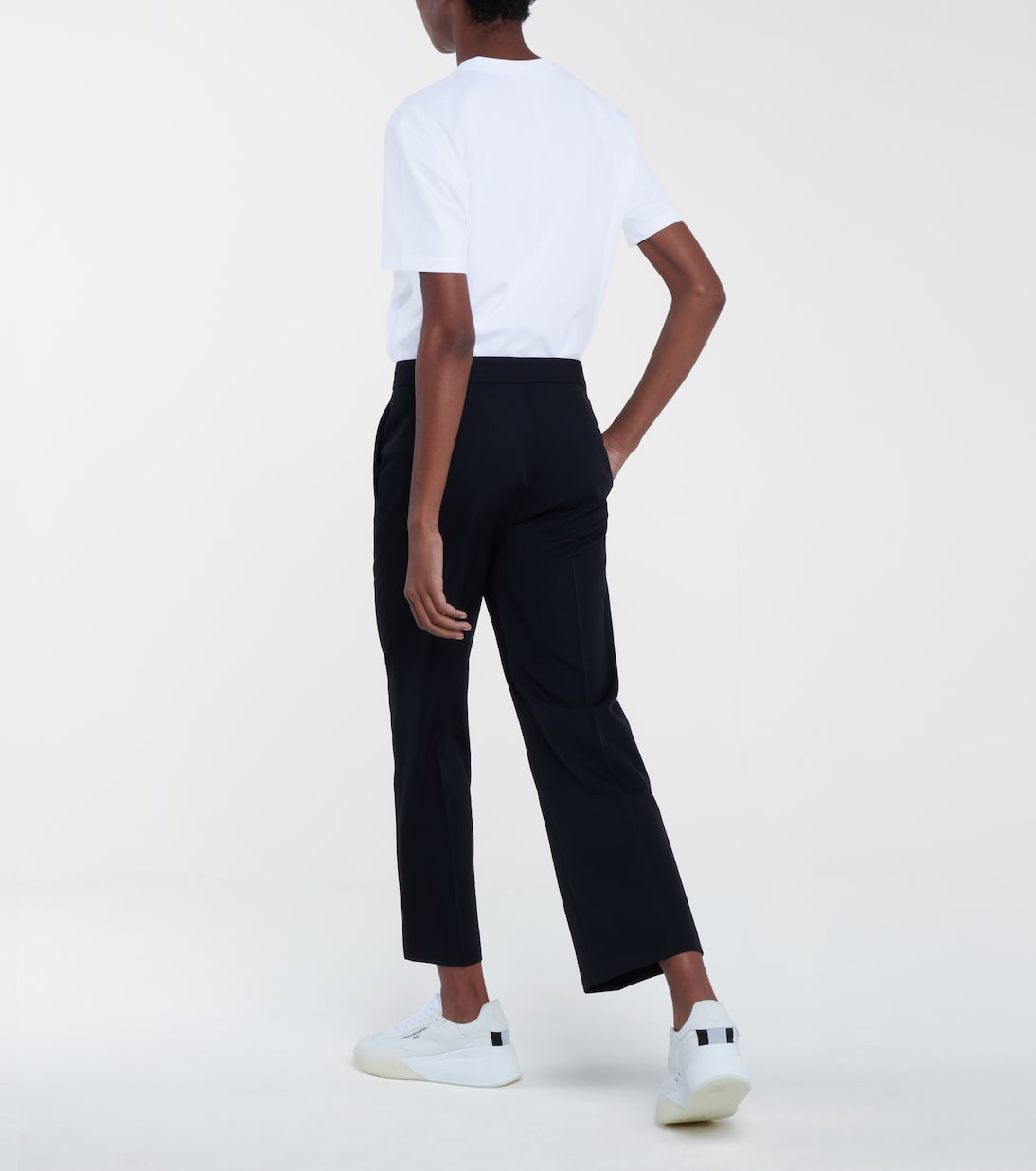 High-Rise-Hose Carlie aus Wolle | Stella McCartney