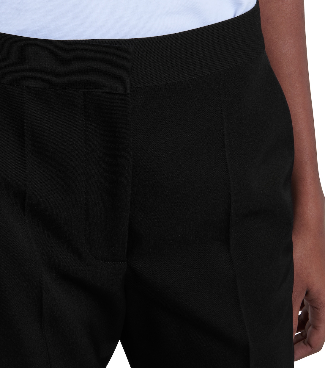 High-Rise-Hose Carlie aus Wolle | Stella McCartney
