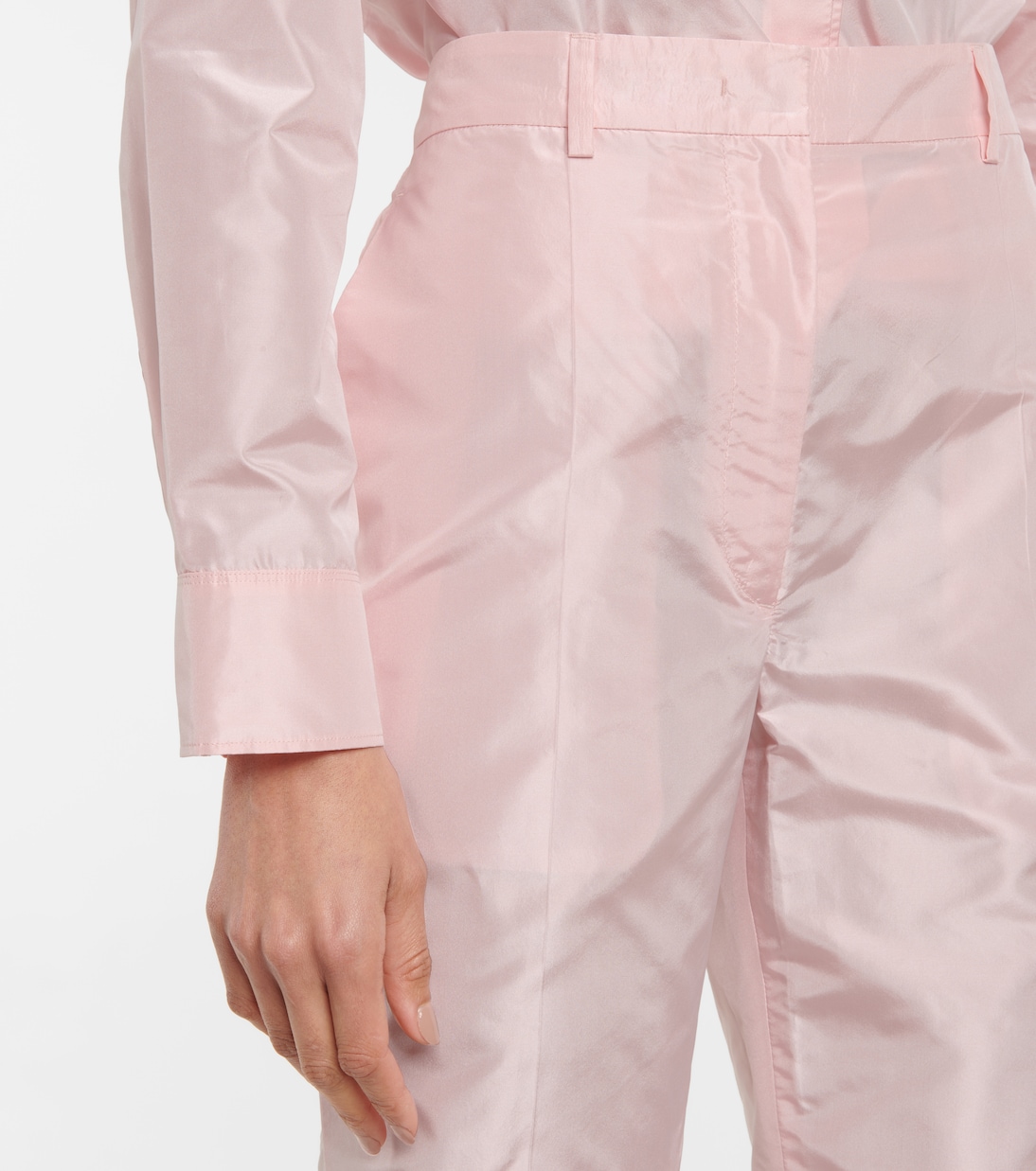 Pantaloni in taffetà di seta | Prada