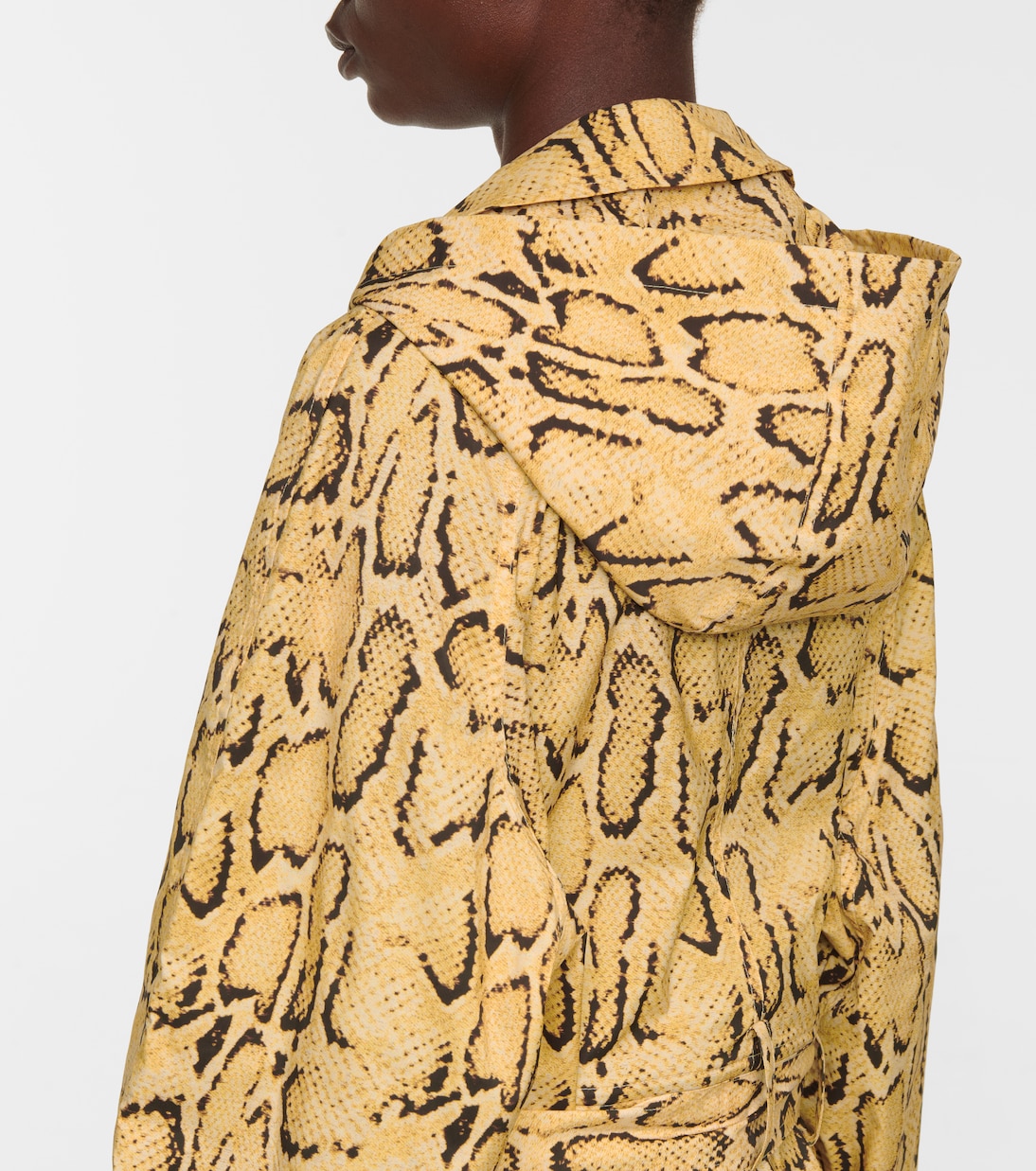 Python-print trench coat | Frame