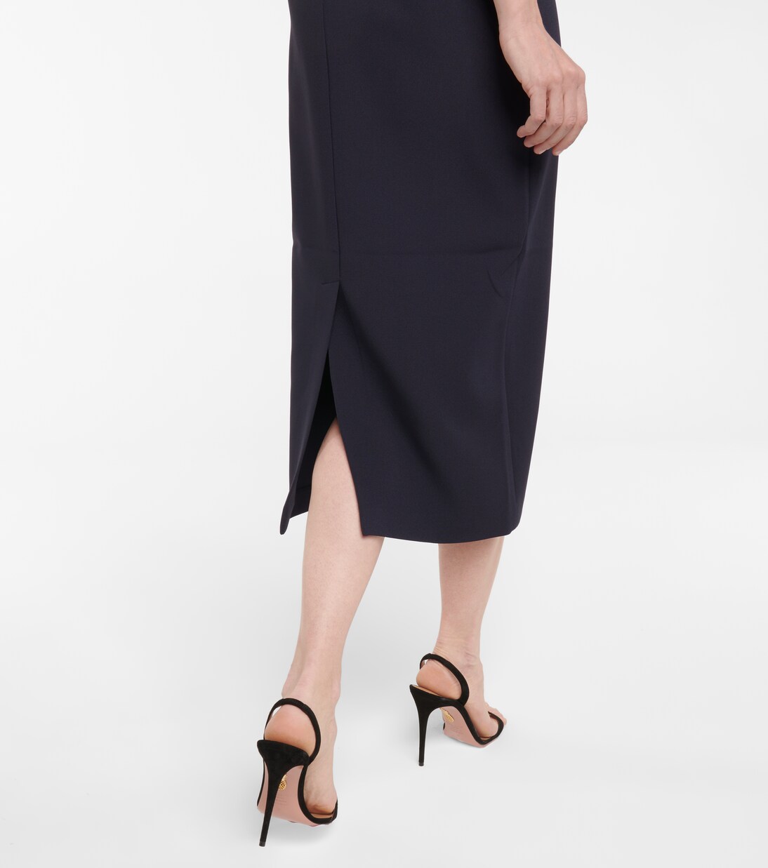 Sinead one-shoulder crêpe midi dress | Safiyaa
