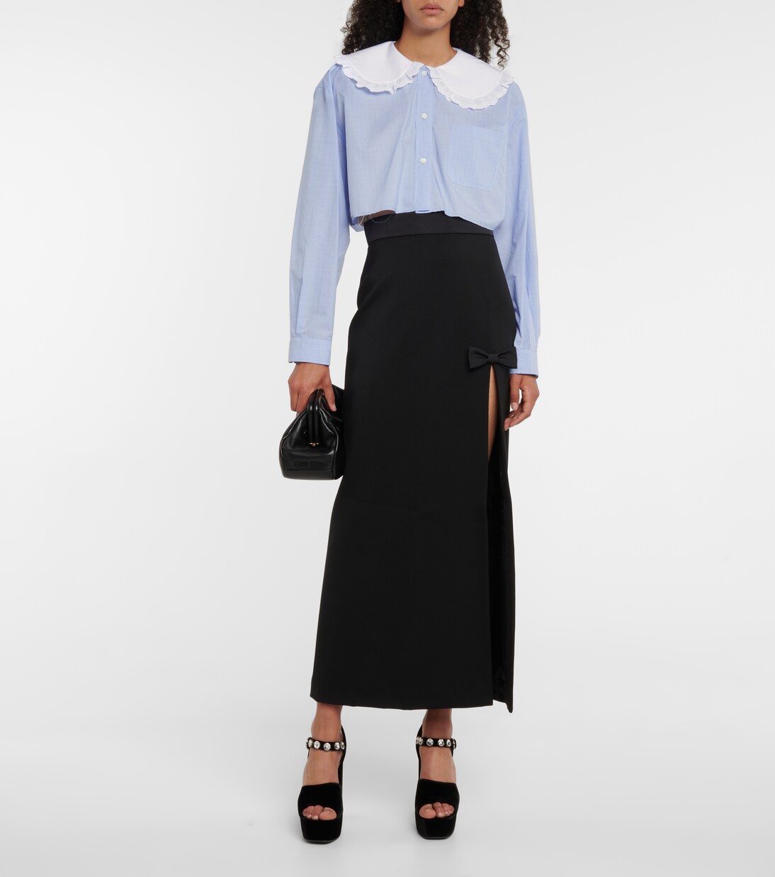 Bluse aus Baumwollpopeline | Miu Miu